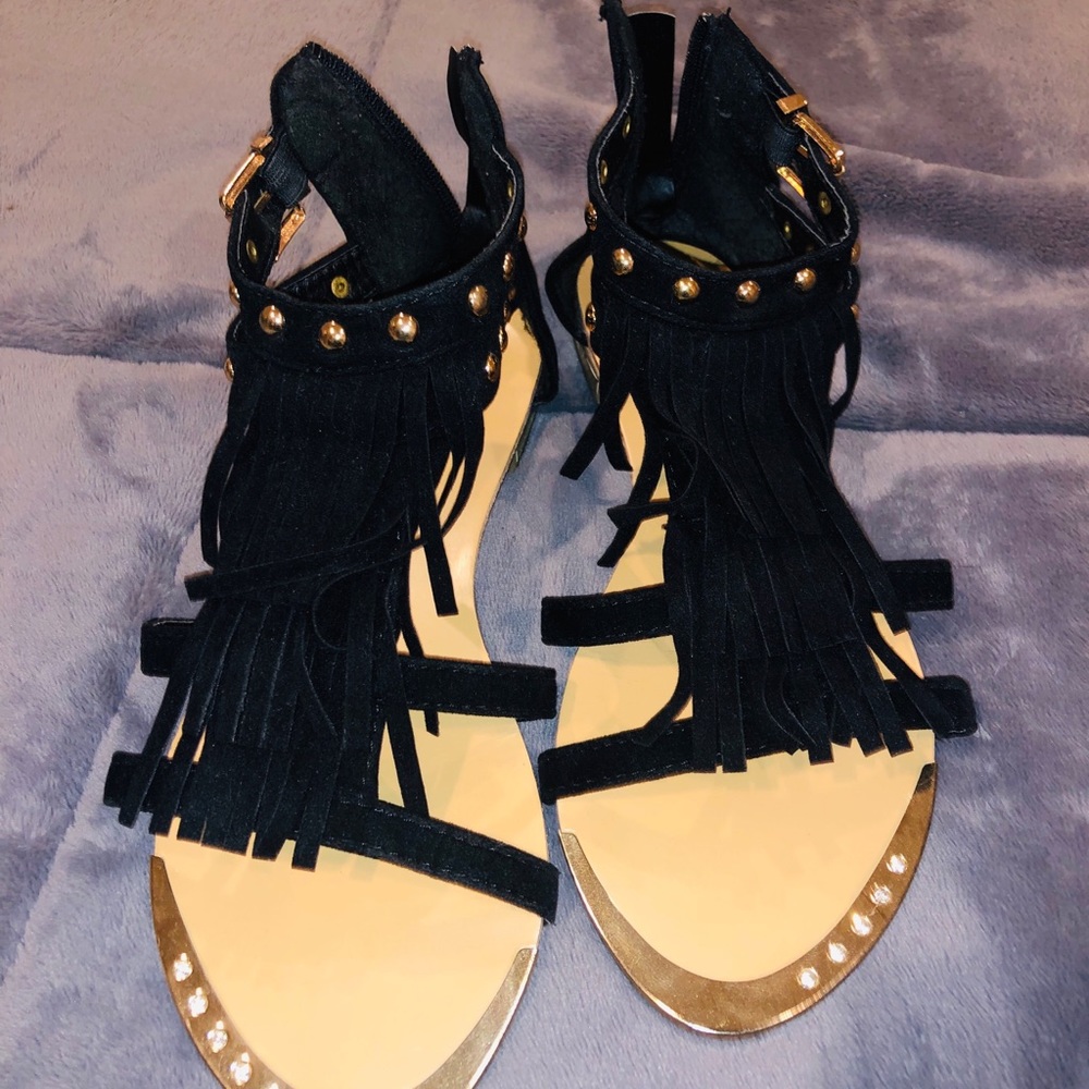 black sandal